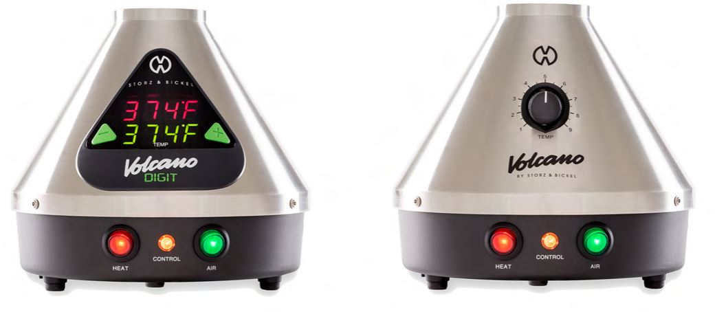 Volcano Digital Vaporizer with display lights on