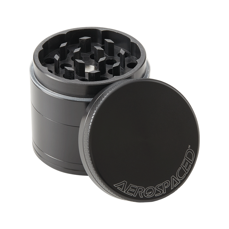 Aerospaced by Higher Standards - 4 Piece Grinder - 2.0" Grinders : Aluminum Aerospaced 2.0"(50mm) gun-metal 4pc