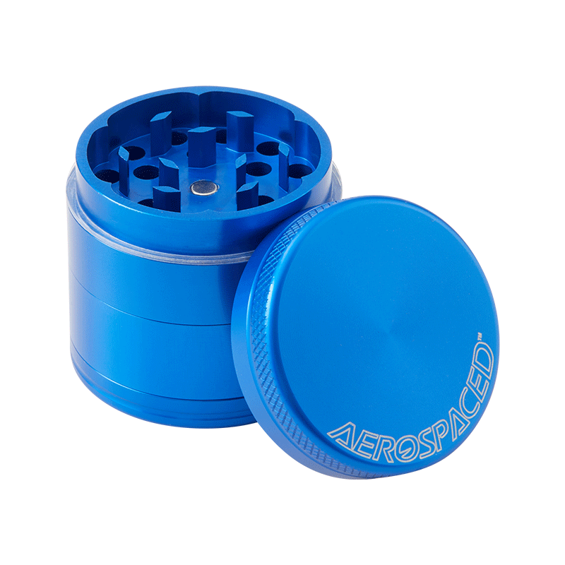 Aerospaced by Higher Standards - 4 Piece Grinder - 2.0" Grinders : Aluminum Aerospaced 2.0"(50mm) light-blue 4pc