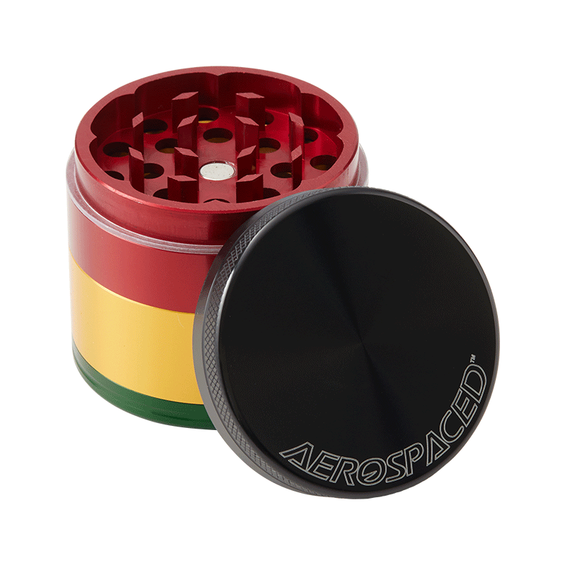 Aerospaced by Higher Standards - 4 Piece Grinder - 2.0" Grinders : Aluminum Aerospaced 2.0"(50mm) rasta 4pc