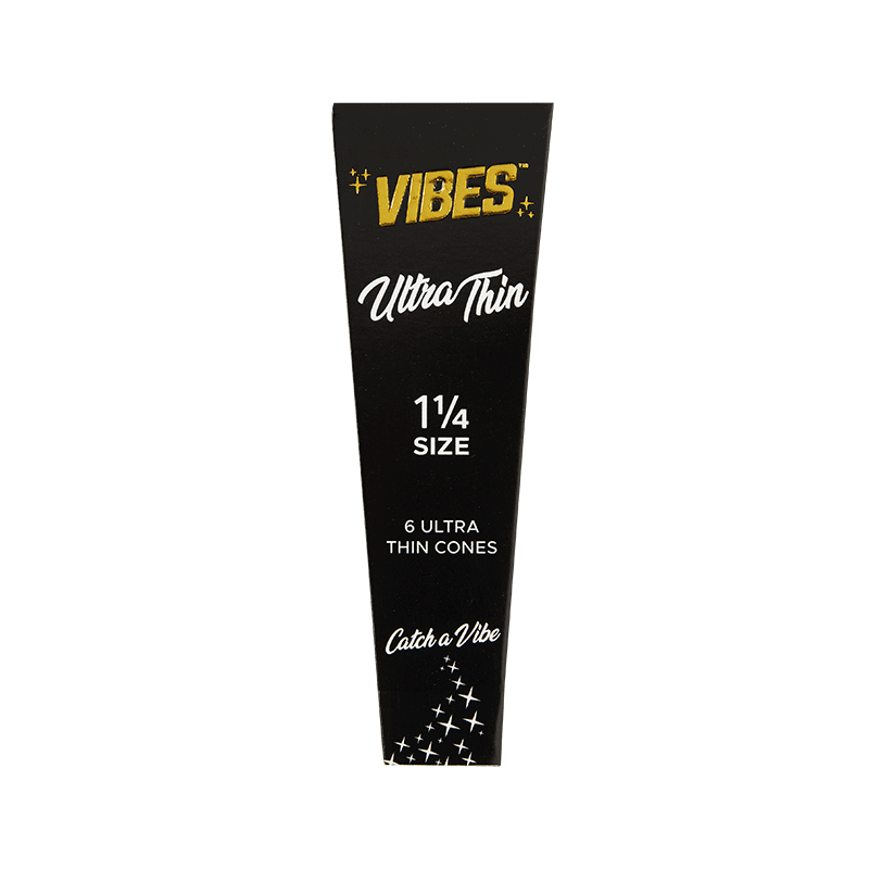 Vibes Cones Coffin 1 1/4 - Single Pack (6 Cones) Papers, Cones, and Wraps : Cones Vibes Rolling Papers