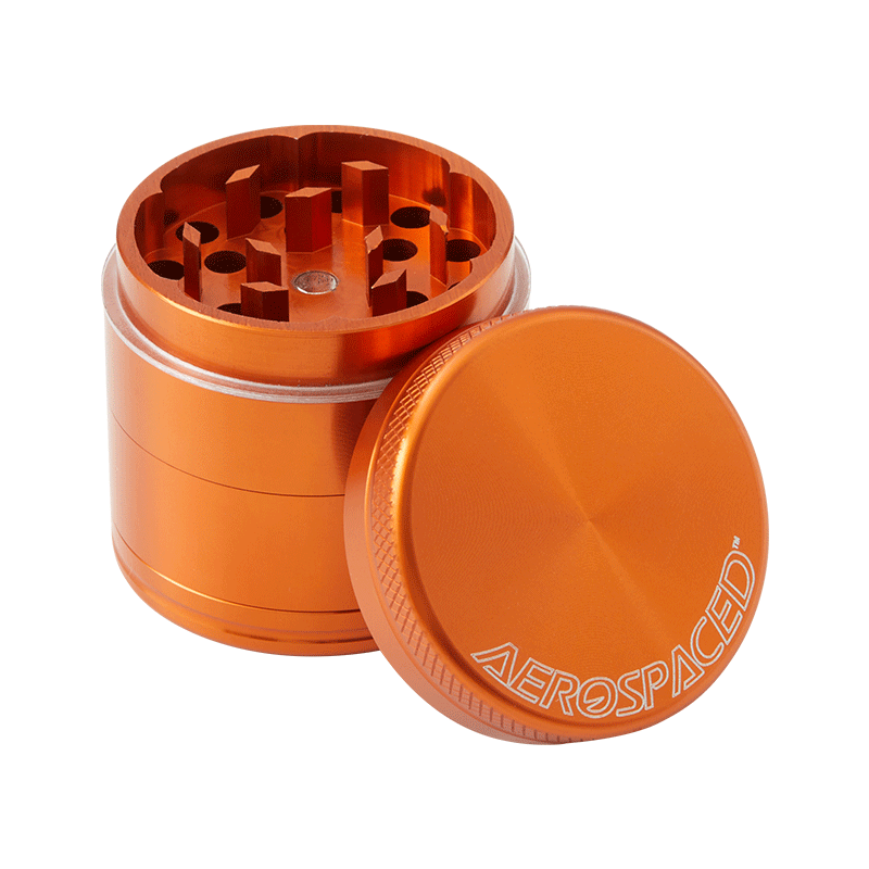 Aerospaced 4-Piece Grinder Grinders : Aluminum Aerospaced Orange 1.6