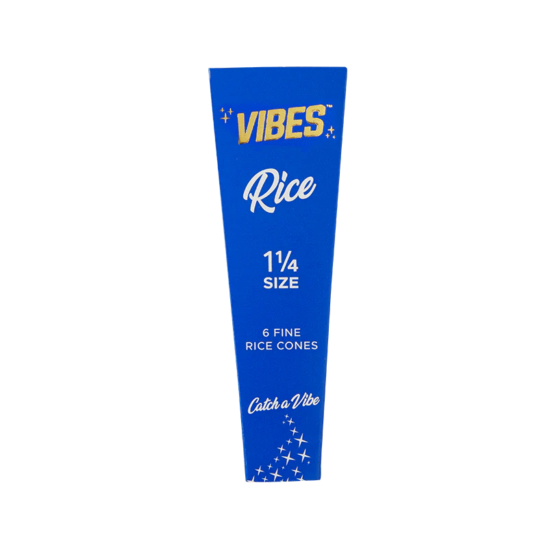 Vibes Cones Coffin 1 1/4 - Single Pack (6 Cones) Papers, Cones, and Wraps : Cones Vibes Rolling Papers Rice (Blue) 6pk cone1.25