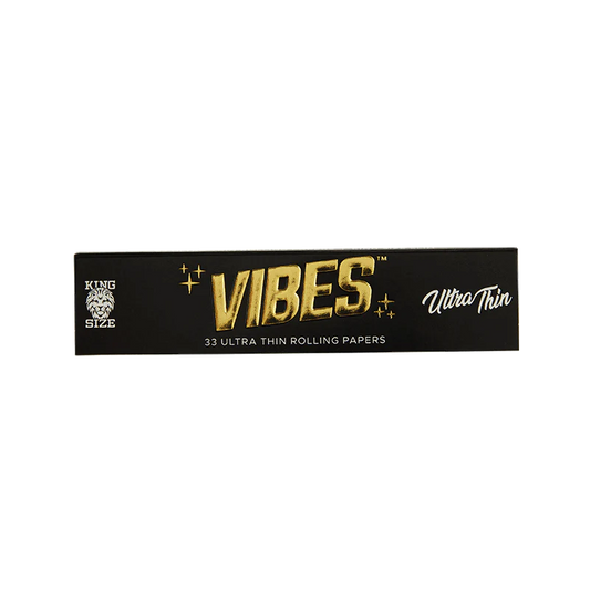 Vibes Papers Single Pk 1 1/4 50 Papers Per Booklet Papers, Cones, and Wraps : Papers Vibes Rolling Papers Ultra Thin (Black) 33pk paperkss